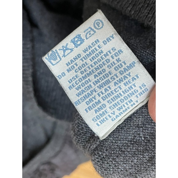 Boden Women's 8 Gray Sweater Cotton Cardigan Knit Cozy Boho Holiday Preppy - Picture 9 of 10